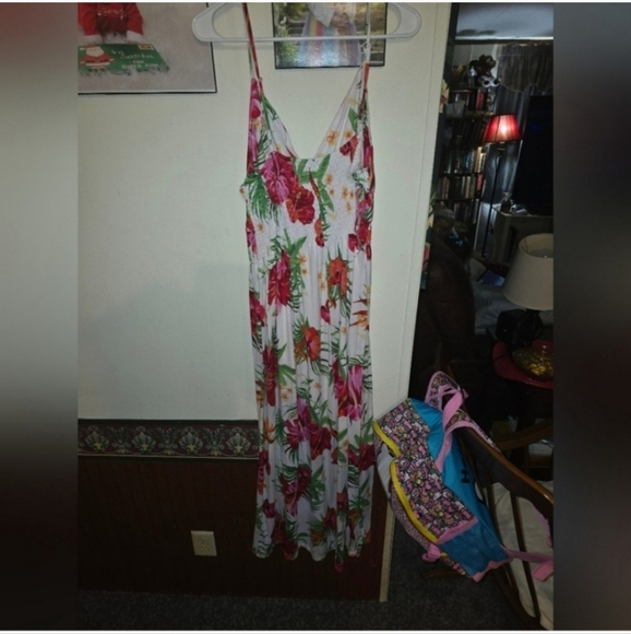 Rouge! Tropical maxi dress 2x - Picture 4 of 5